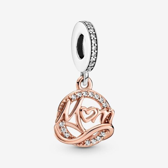 Two-tone Mum Dangle Charm - Picture 1 of 5